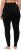Ulla Popken Basic Stretch Knit Ankle Length Leggings Black - Džinsi & Bikses Lielos Izmēros – Plus Size - 