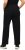 Ulla Popken Pull On Knit Straight Leg Pocket Pants Black - SIEVIEŠU APĢĒRBS 40-66 - 