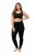 Ulla Popken Viscose Spandex Leggings Black - Bikses - Lielo izmēru bikses sievietēm