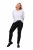 Ulla Popken Denim Look All Elastic Pocket Sienna Jeggings Black - Bikses - Lielo izmēru bikses sievietēm