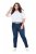 Ulla Popken Denim Look All Elastic Pocket Sienna Jeggings Blue Denim - Bikses - Lielo izmēru bikses sievietēm