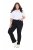 Ulla Popken Straight Leg Mandy Fit Stretch Jeans Black - Džinsi - Sieviešu džinsi lielos izmēros
