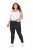 Ulla Popken Stretch Sarah Fit Skinny Jeans Black - Džinsi - Sieviešu džinsi lielos izmēros