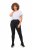 Ulla Popken Faux Fur Lined Stretch Leggings Black - Bikses - Lielo izmēru bikses sievietēm