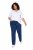 Ulla Popken Mony Elastic Waist Zip Pocket Jeans Blue Denim - Džinsi - Sieviešu džinsi lielos izmēros