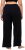 Ulla Popken Wide Leg Smocked Waist Knit Pants Black - Džinsi & Bikses Lielos Izmēros – Plus Size - 