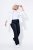 Ulla Popken Bengaline Elastic Waist Thermal Pants Navy - Bikses - Lielo izmēru bikses sievietēm