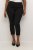 Kaffe Curve Ana Saīsinātas Twill Jeggings Dziļi melna - Džinsi & Bikses Lielos Izmēros – Plus Size - 