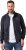 JP1880 Soft Goatskin Suede Leather Jacket Navy - Ādas jakas - Ādas jakas lielos izmēros