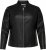Only Carmakoma Robber Leather Jacket Black - Ādas jakas - 