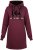 Nora Mikken KADRI Long Hoodie Burgundy - Džemperi un džemperi ar kapuci - 