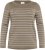 Kaffe Curve Linia Boatneck Pullover Morel Melange with Silver Lurex - Adīti džemperi - 