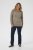 Kaffe Curve Linia Boatneck Pullover Morel Melange with Silver Lurex - Adīti džemperi - 
