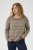 Kaffe Curve Linia Boatneck Pullover Morel Melange with Silver Lurex - Adīti džemperi - 