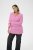 Kaffe Curve Emilia Pullover Pink Power Melange - Adīti džemperi - 