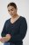 Kaffe Curve Lizzy Long Sleeve Pullover Midnight Marine - Adīti džemperi - 