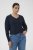 Kaffe Curve Lizzy Long Sleeve Pullover Midnight Marine - Adīti džemperi - 