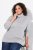 Ulla Popken Basic Long Sleeve Slim Fit Turtleneck Light Grey Melange - Džemperi un džemperi ar kapuci - Mīksti džemperi un jakas