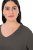 Ulla Popken Back To Basics V-Neck Relaxed Fit Cotton Tee Graphite Grey - T-krekli - Sieviešu T-krekli