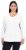 Ulla Popken Back To Basics V-Neck Relaxed Fit Cotton Tee Snow White - T-krekli - 