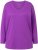 Ulla Popken Back To Basics V-Neck Relaxed Fit Cotton Tee Purple - T-krekli - 