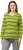 Ulla Popken Striped Hem Long Sleeve Tee Apple Green - Apdrukāti T-krekli sievietēm - 