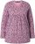 Ulla Popken Geometric Print 3/4 Sleeve Pleated Tee Raspberry - Apdrukāti T-krekli sievietēm - 