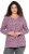 Ulla Popken Geometric Print 3/4 Sleeve Pleated Tee Raspberry - Apdrukāti T-krekli sievietēm - 