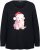 Ulla Popken Puppy Graphic Christmas Long Sleeve T-Shirt Black - T-krekli - 