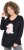 Ulla Popken Puppy Graphic Christmas Long Sleeve T-Shirt Black - T-krekli - 