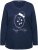 Ulla Popken Metallic Graphic Holiday Tee Navy - Apdrukāti T-krekli sievietēm - 