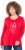 Ulla Popken Metallic Graphic Holiday Tee Salsa Red - Apdrukāti T-krekli sievietēm - 