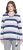 Ulla Popken Striped Knotted Hem Long Sleeve Tee Lavender - Apdrukāti T-krekli sievietēm - 