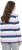 Ulla Popken Striped Knotted Hem Long Sleeve Tee Lavender - Apdrukāti T-krekli sievietēm - 