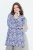Ulla Popken Allover Printed Pleated Long Sleeve Tee Dark Blue - Apdrukāti T-krekli sievietēm - Sieviešu T-krekli ar apdruku