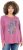Ulla Popken Inverted Seam Long Sleeve Graphic Tee Dark Rose - Apdrukāti T-krekli sievietēm - 