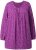 Ulla Popken Pleated Confetti Print Long Sleeve Tee Light Plum - Apdrukāti T-krekli sievietēm - 