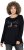 Ulla Popken Your Story Sequined Long Sleeve Tunic Tee Black - Apdrukāti T-krekli sievietēm - 