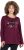 Ulla Popken Your Story Sequined Long Sleeve Tunic Tee Dark Ruby - Apdrukāti T-krekli sievietēm - 