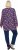Ulla Popken Pleated Long Sleeve Floral Knit Tunic Ink Blue - Apdrukāti T-krekli sievietēm - 