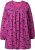 Ulla Popken Pleated Long Sleeve Floral Knit Tunic Summer Berry - Apdrukāti T-krekli sievietēm - 