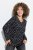 Ulla Popken Allover Printed Long Sleeve Tee Black - Apdrukāti T-krekli sievietēm - Sieviešu T-krekli ar apdruku