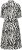 Kaffe Curve Alia Shirt Dress Black Chalk Animal - Midi kleitas - 