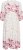 Kaffe Curve Rosa Midi Dress White Rose Border Flower - Kleitas - 