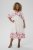 Kaffe Curve Rosa Midi Dress White Rose Border Flower - Kleitas - 
