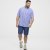 North Latitude Shirt Denim Printed Allover Blue - Krekli - Krekli - 2XL-8XL