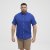 North Latitude Shirt Short Sleeve TALL Blue - VĪRIEŠU APĢĒRBS MT-6XLT - Apģērbs gariem vīriešiem