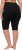 Ulla Popken Stretch Knit Bike Shorts Black - Džinsi & Bikses Lielos Izmēros – Plus Size - 