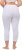 Ulla Popken Basic Stretch Knit Capris White - Džinsi & Bikses Lielos Izmēros – Plus Size - 