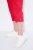 Ulla Popken Roll Tab Hem Stretch Cargo Pants Red - Bikses - Lielo izmēru bikses sievietēm